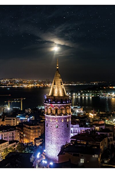 şazenur Galata Kulesi 1000 Parça Neon Puzzle 68x48 Cm