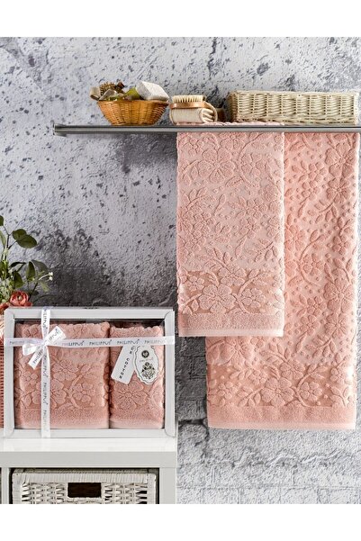 A.Z.H. Мама Лівія Подарунковий набір бавовняних рушників для рук і ванної кімнати Trend Cotton, 2 шт. (50X90 1 ШТ., 70X140 1 ШТ.) В коробці