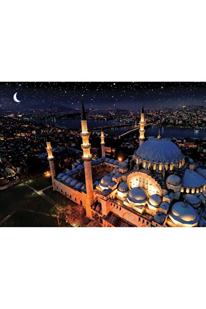 şazenur Sultan Ahmed Mosque Neon Puzzle - 1000 Pieces, 68x48 Cm