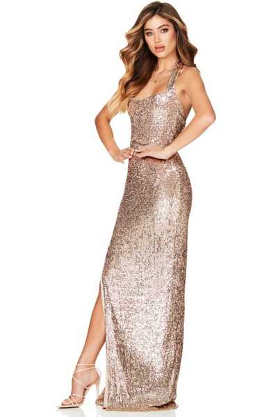 hilaltrendd pul payet işlemeli abiye elbise