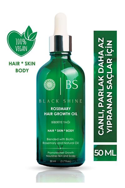 Black Shine BS Black Shine Rosmarinöl gegen Haarausfall und strapaziertes Haar