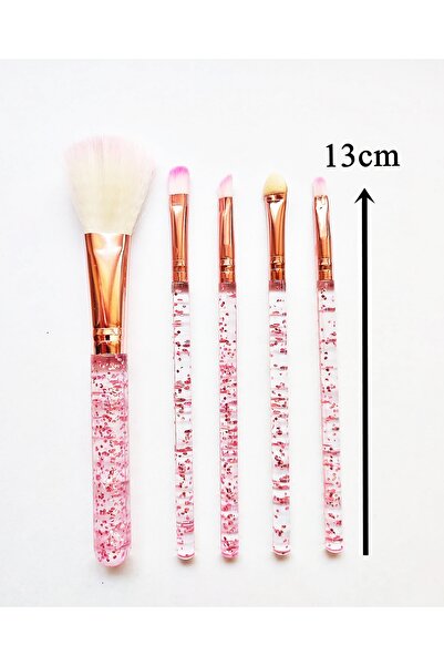 newnet مجموعة فرش مكياج لامعة مكونة من 5 قطع - فرشاة أحمر الخدود