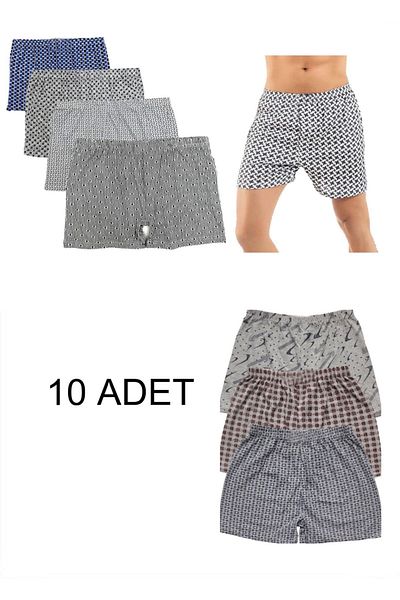 Pi Giyim Σετ ανδρικών μπόξερ 10 πετσετών