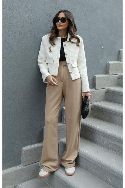 My Blog Camel Redkit dámské kalhoty Palazzo - zapínání na suchý zip
