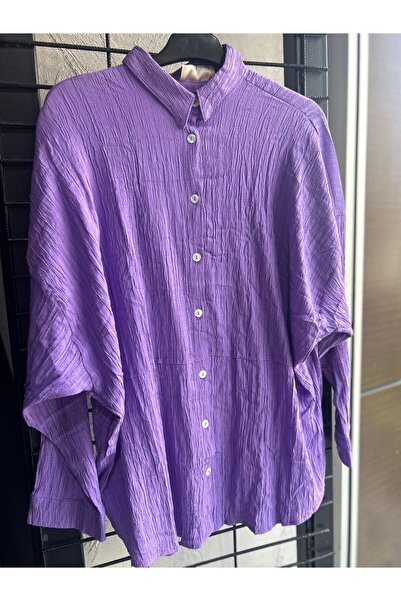 ZEH BOUTIQUE Kesik Gofre Gömlek