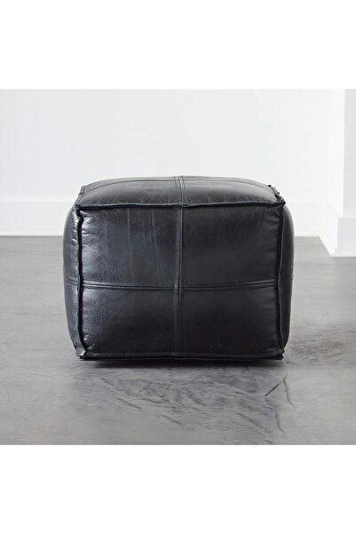 NAPOLYON %100 Gerçek Deri Kare Puf