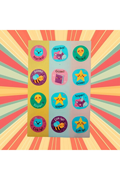 Bluoksweet Ödül model-1 reward okul öğrenci çocuk kız erkek çıkartma defter k...