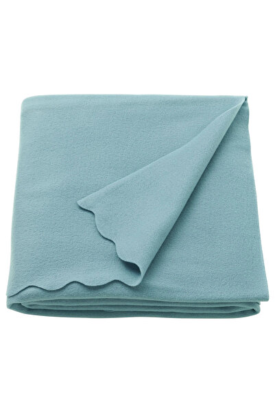 IKEA THORGUN açık mavi 120x160 cm örtü