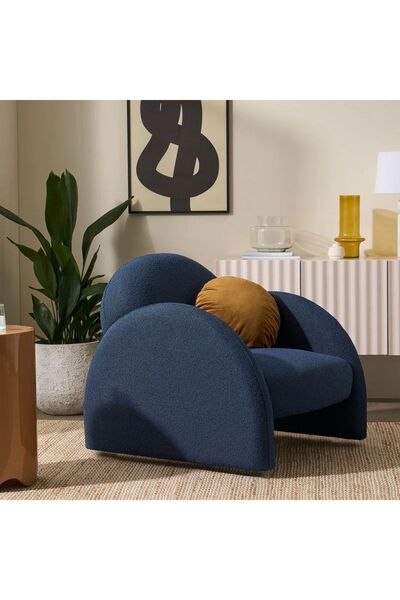 S Home Design Concept Kaii Berjer / Sandalye, Teddy, Lacivert