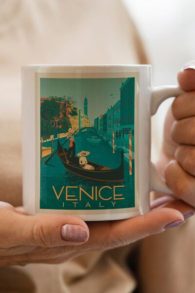 South Steel كوب إيطالي مطبوع