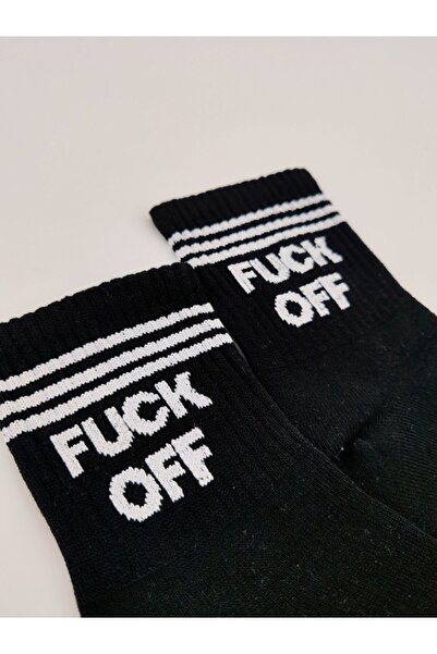 Shuttle Park Унисекс модни комикси Fck Off Written College Socks