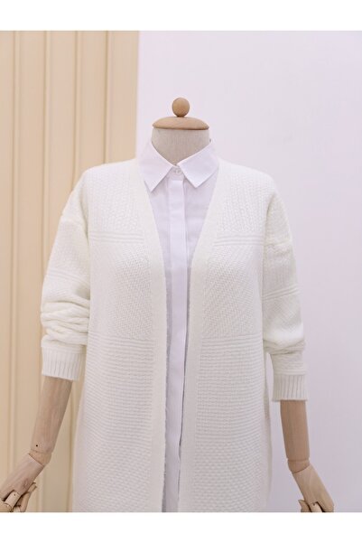 Modamorfo Středně velký pletený vzorovaný pletený cardigan