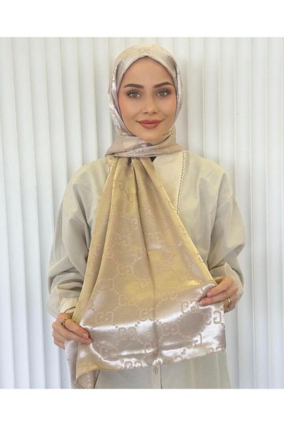 Misa Cream and Stone Silk Colored Shawl