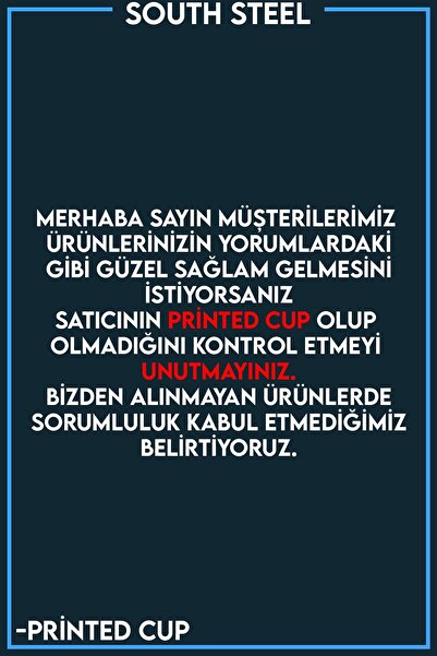 South Steel Bodrum New Year's Gift Printed Mug Cup