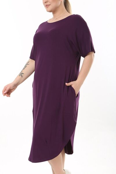 LİVE SPORT Rochie Viscoza Viscoza Marime Plus - Buzunar Lejer