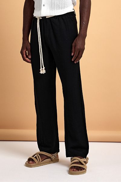 İLKCET MODA Oversize φαρδύ παντελόνι βισκόζης - Φαρδιά εφαρμογή