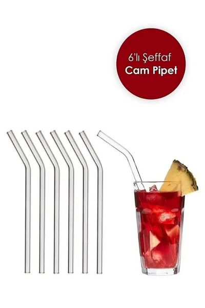 BuNeBox 9MM Diameter Glass Straw - 6 Pieces
