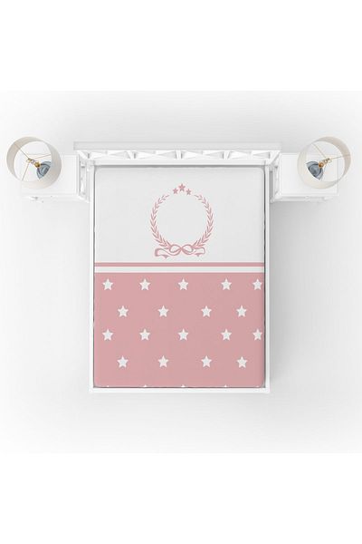 yok yok evim eve dair her şey Single Laurel Wreath and Stars Elastic Sheet