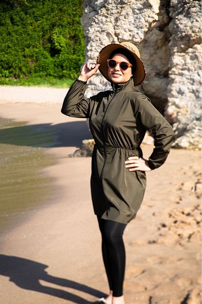 new ats Set of 3 - Hijab Swimsuit with Elastic Waist (Leggings and Bag)