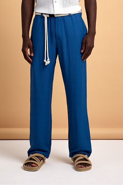 İLKCET MODA Oversize φαρδύ παντελόνι βισκόζης - Φαρδιά εφαρμογή