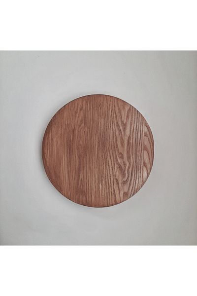 hü ma tasarım ve aksesuar Decart Buttoned Rustic Round Wood Mirroring - Living Room Wall Sconce Log 220 V