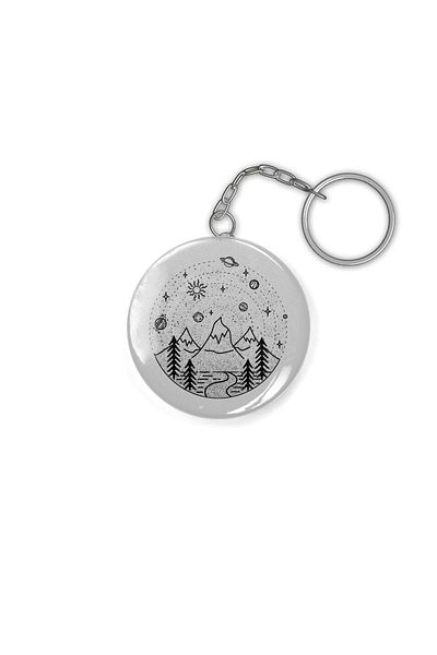 Fizello Space Mountains Keychain