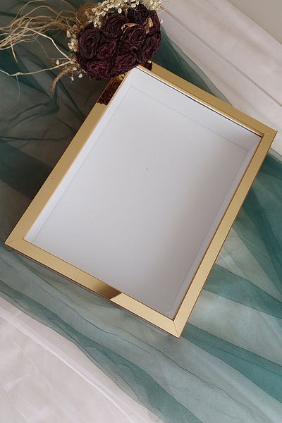 hobicehayaller 30x40 Cm New Fashion Rose and Flower Storage Boxes - Deep Memory Frame