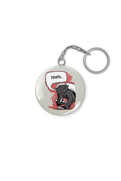 Fizello Meh Says Honey Badger Keychain