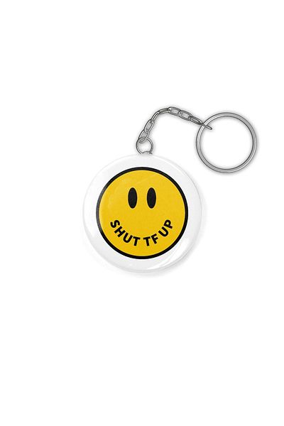 Fizello Smiley Emoticon Stfu Keychain
