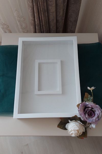 Verda Çerçeve Memorie de depozitare pentru trandafiri de 30x40 cm cu secțiune foto - Cutie de trandafiri de 6 cm și cadru de memorie