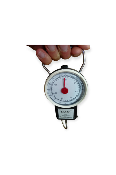 efmues Scale İbreli El Kantarı ve Metre Üstten Ayarlanabilir Kantar