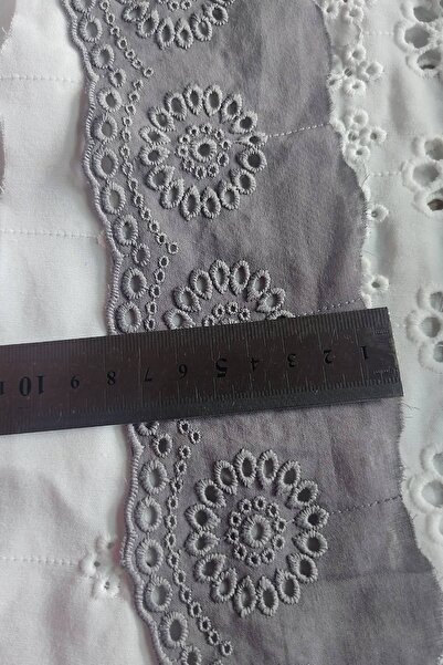 DUAYEN fisto vual üzeri işleme meziyet kenar desen 1 metre