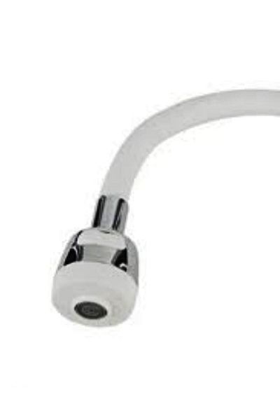 Universal Flexible Telescopic - White Kubar, Faucet Head, Spiral Hose