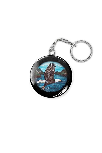 Fizello Bald Eagle Fishing Keychain