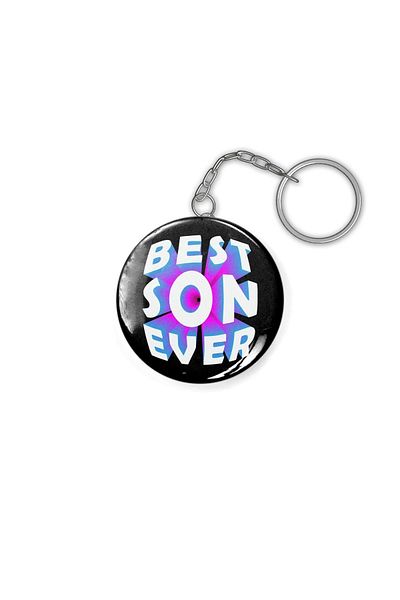 Fizello Best Son Ever, 3d Text Keychain