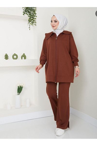 EC MODA Παντελόνι με φερμουάρ - Γυναικείο Σετ Hijab