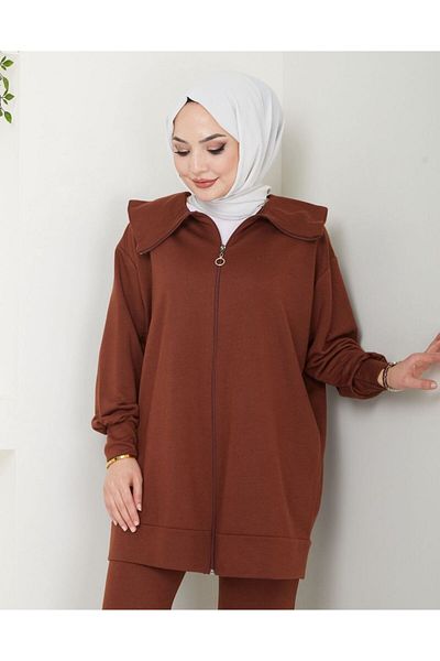 EC MODA Παντελόνι με φερμουάρ - Γυναικείο Σετ Hijab