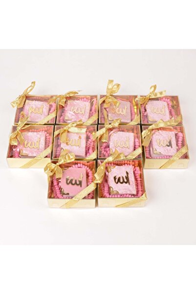 Bebek Çikolatası Hediyelik Mini Kuran-ı Kerim Ve Tesbih Mevlid Seti, 10 Adet,...