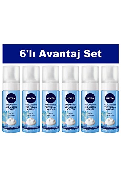 NIVEA Yüz Yıkama Köpüğü Canlandırıcı Normal Ciltler 150ml 6 Adet