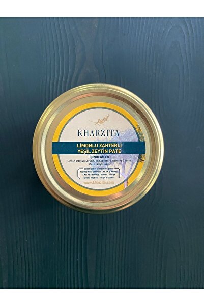 Kharzita Limonlu Zahterli Yeşil Zeytin Ezmesi 350 Gr
