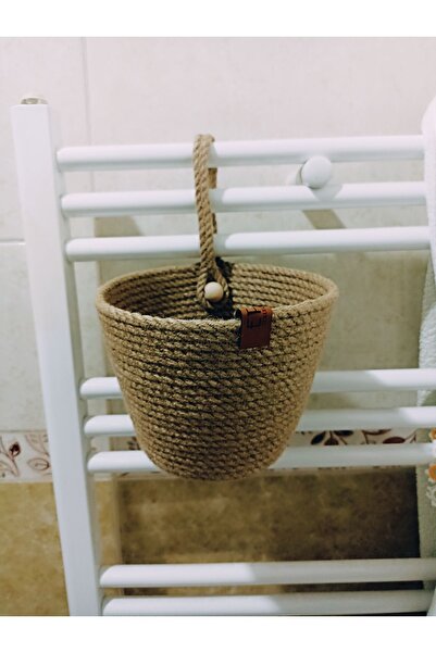 Pınar Gündoğdu Collection سلة من الخوص مع منظم تعليق سلة متعددة الأغراض