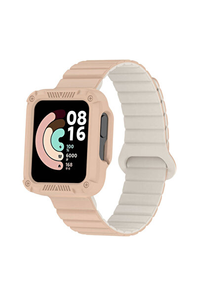Rivor Xiaomi Redmi Watch 1/Redmi Watch 2 Uyumlu Silikon Kordon Çift Renk Parç...