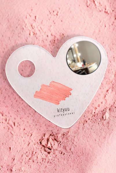 Generic Brand Mirror Gift - Makeup Heart Mixing Palette