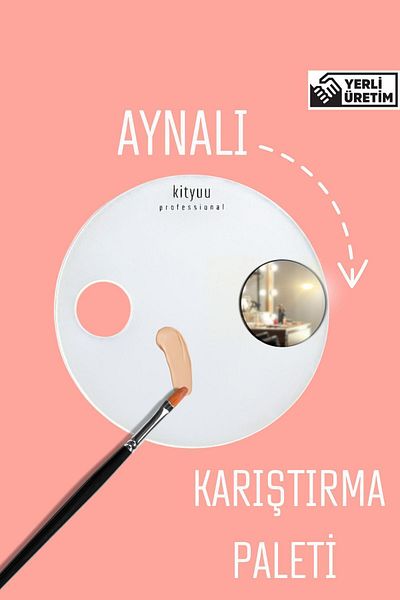 Kityuu Round Blending Palette with Mirror Gift - Makeup Product