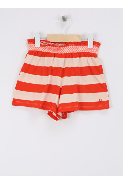 Benetton Regular Red Women's Shorts 3N9Lg901E