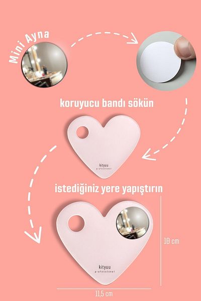 Kityuu Mirror Gift - Makeup Heart Mixing Palette