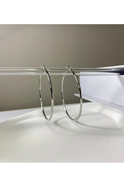 stainles steel KOPYA - Çelik Orta Boy Klipsli Halka Küpe