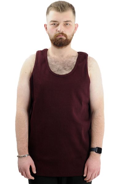 ModeXL قميص داخلي بدون أكمام للرجال مقاس كبير موديل XL - 6341 بلوم