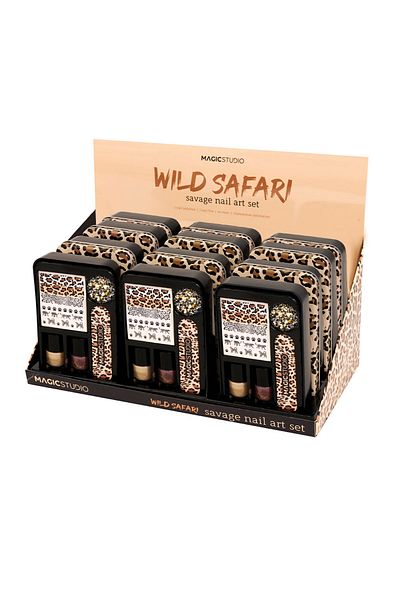 Magic Studio Wild Safari Savage Nail Art Set Magic Studio, 6 Stück