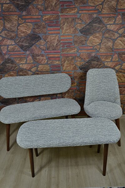 kılıfteks Bench Puf 2 Sandalye Takım Kılıfı